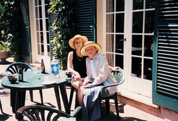 Giardini and her mother Carol in Victoria