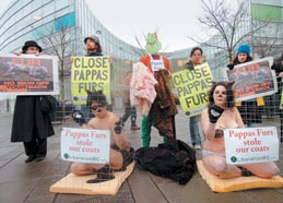 Fur protest