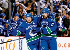 Sedin twins, Canucks