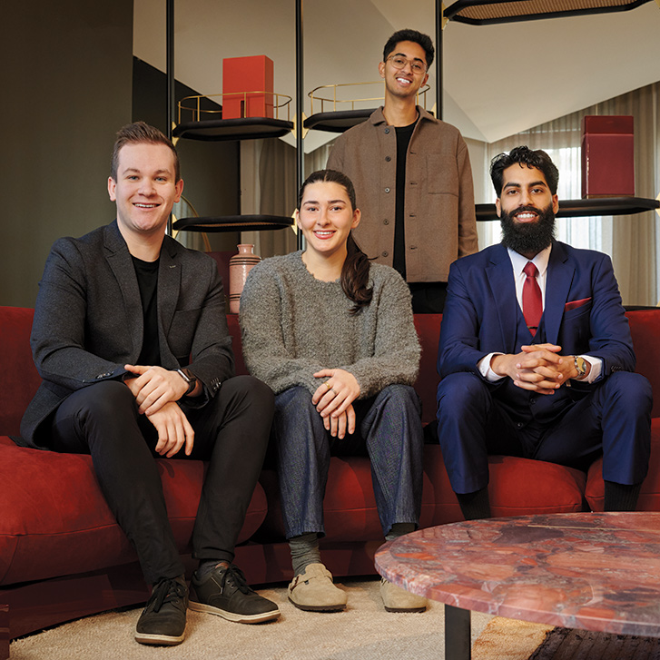 Andrew Warburton, Chloë Swain, Aneesh Varshney, Joban Bal
