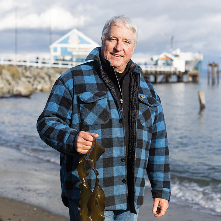 Bill Collins of Cascadia Seaweed. Collins hopes that Cascadia Seaweed helps B.C. move to a less carbon-dependent future