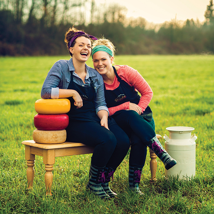  Jenna Bock and Emma Davison of Golden Ears Cheesecrafters