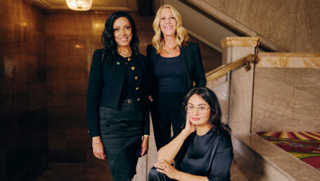 Credit: Evaan Kheraj. (From left): Radha Curpen, Bridgitte Anderson and Juggy Sihota