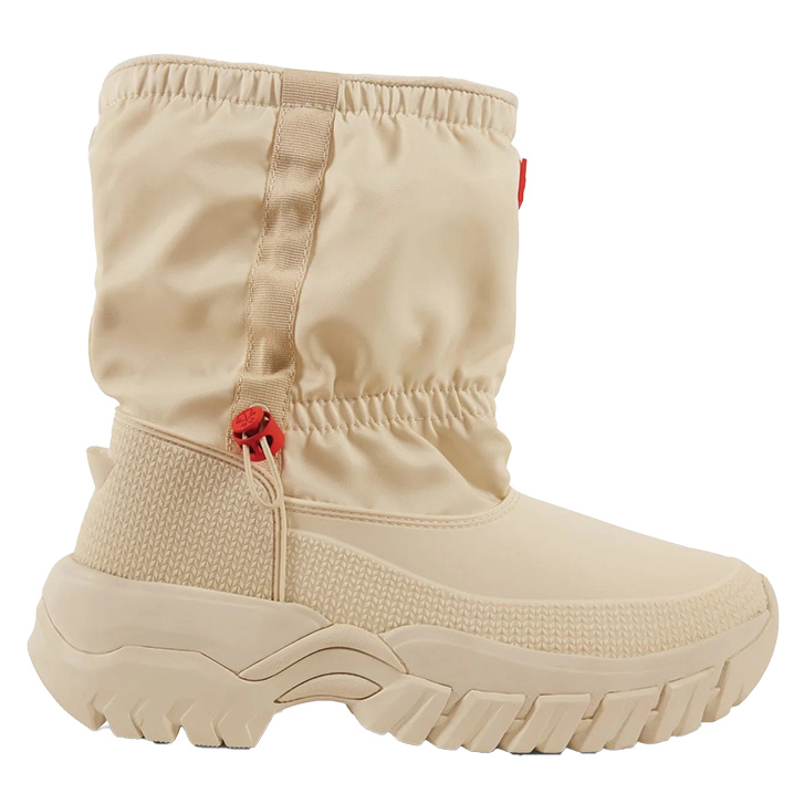 Hunter’s women’s Wanderer insulated vegan shearling short snow boots 