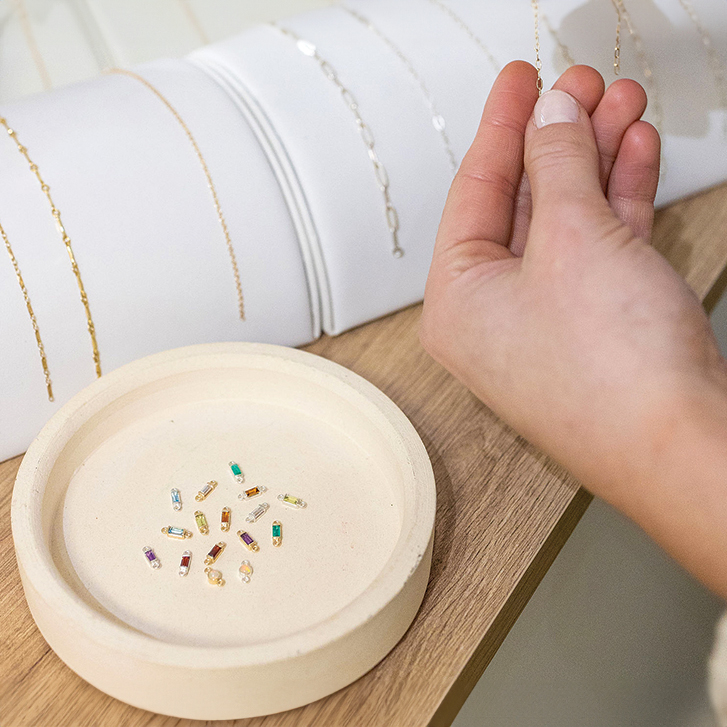 permanent jewelry by Morgan Woods