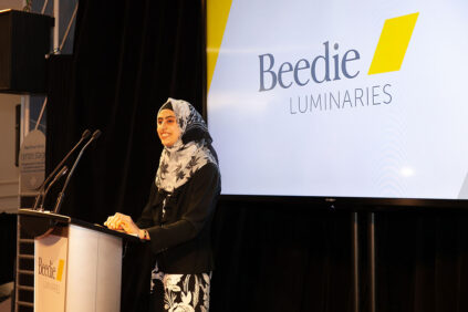 Credit: Beedie Luminaries. Nour Suliman, a 2019 scholarship recipient