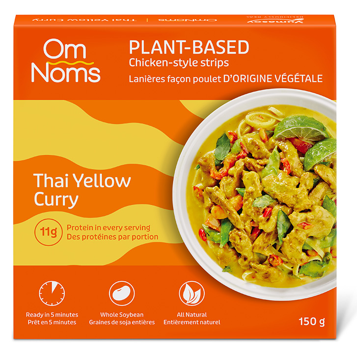 Plant-based yellow curry Om Noms by Yumasoy Foods