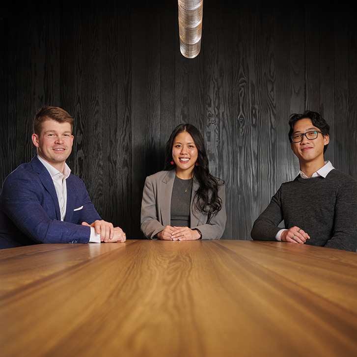 Peter Behncke, Jessica Nguyen, Andy Nguyen 