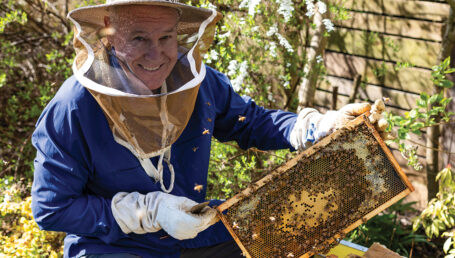 RebalanceMD CEO Stefan Fletcher and his bees