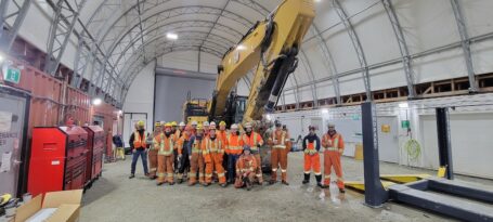 Maintenance crew at Calibre Mining's Valentine mine in Newfoundland
