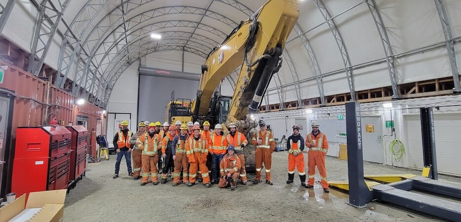 Maintenance crew at Calibre Mining's Valentine mine in Newfoundland